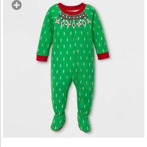 Baby Holiday Fairisle Footed Pajamas